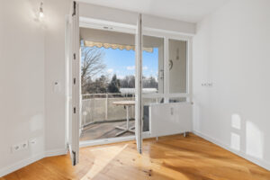 Blick zum Ostbalkon