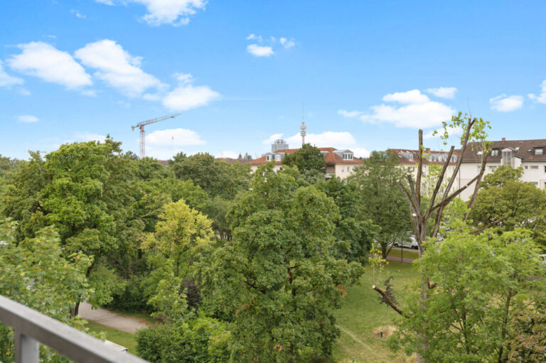 Blick vom Balkon